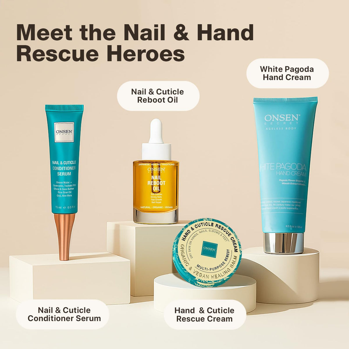 Onsen Secret label close-up highlighting Onsen mineral infusion benefits
