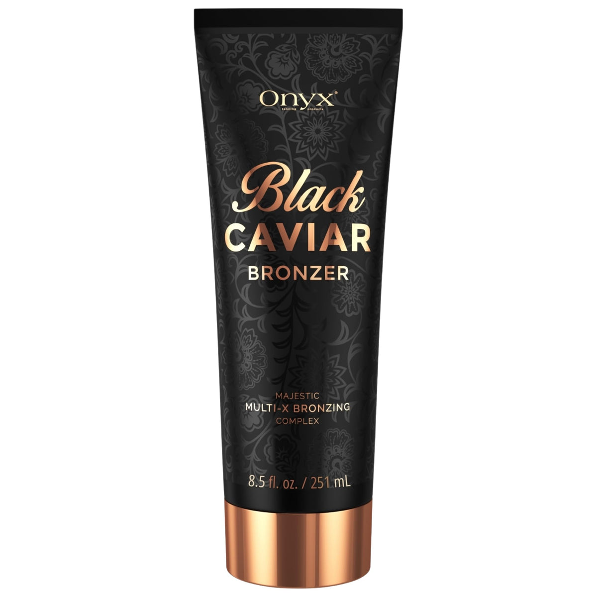 Onyx front packaging showing bottle and branding for confident tanning