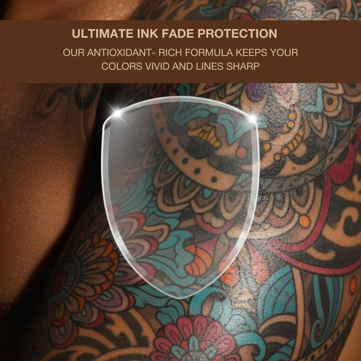 Onyx product label detail highlighting bronzer and protection features