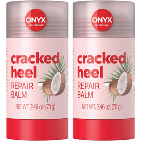 Onyx Professional front packaging showing two coconut-scented balm sticks for portable foot care
