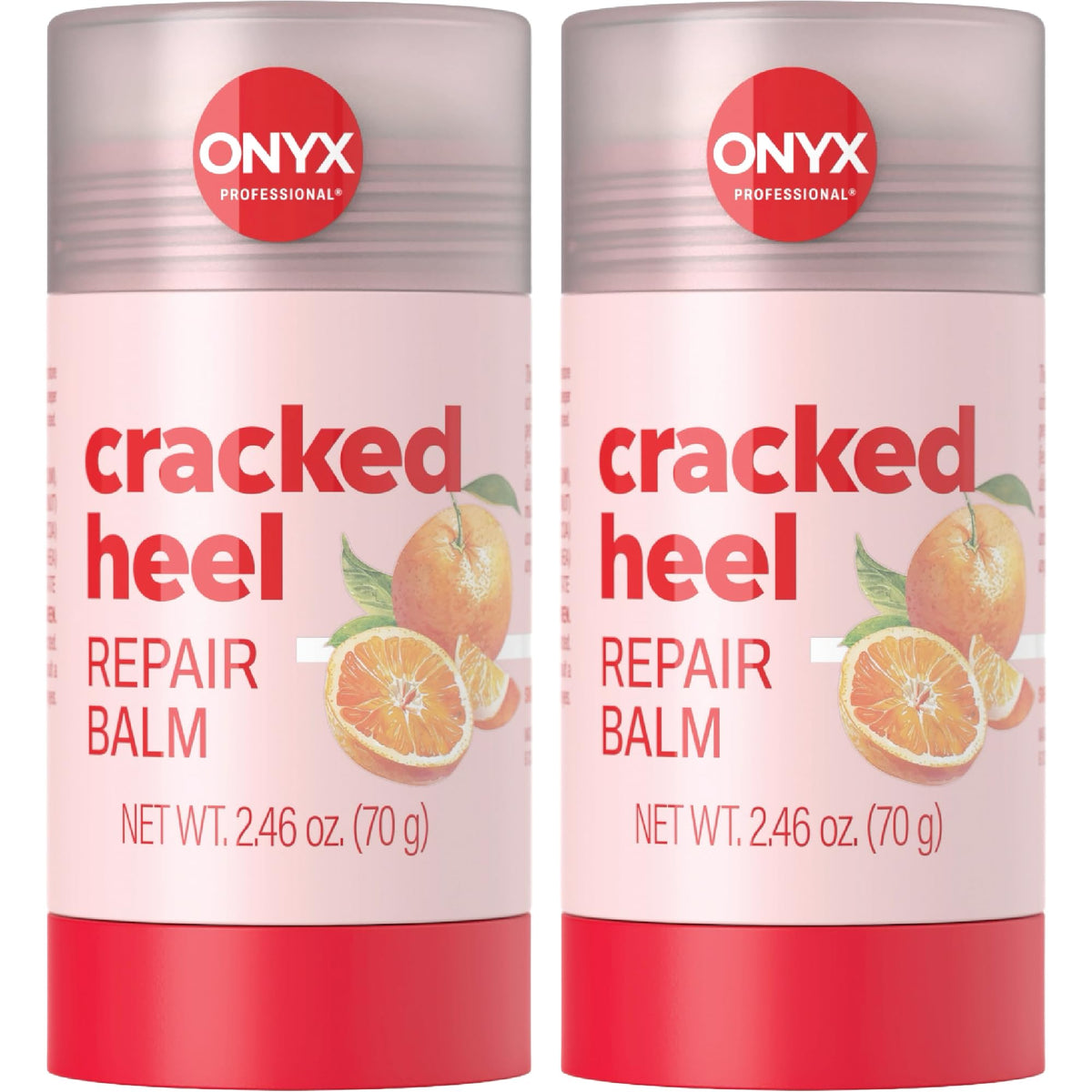 Onyx Professional front packaging showing two balm sticks and orange scent benefit