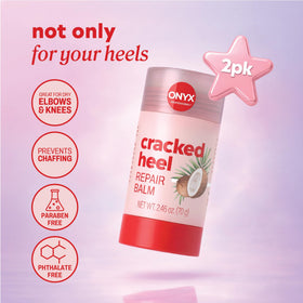 Onyx Professional applied to heel demonstrating targeted relief and softer skin benefit