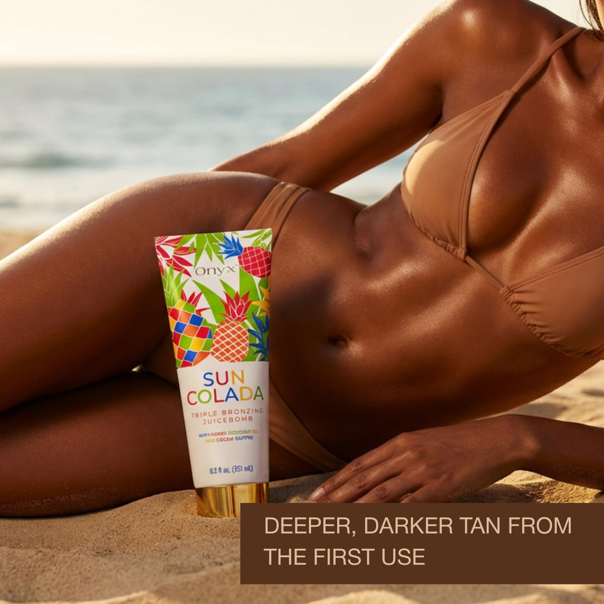 Onyx hydration detail showing creamy finish and moisturized skin benefit