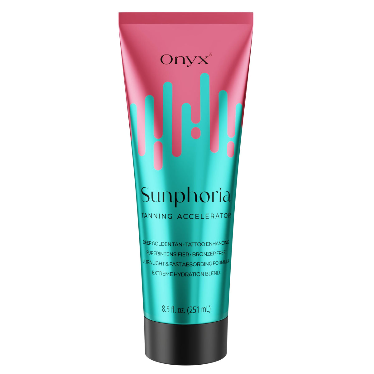 Onyx Sunphoria front packaging showing bottle and branding for clear identification and trust