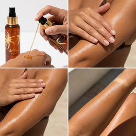 Onyx used in tanning bed environment supporting UV-activated color
