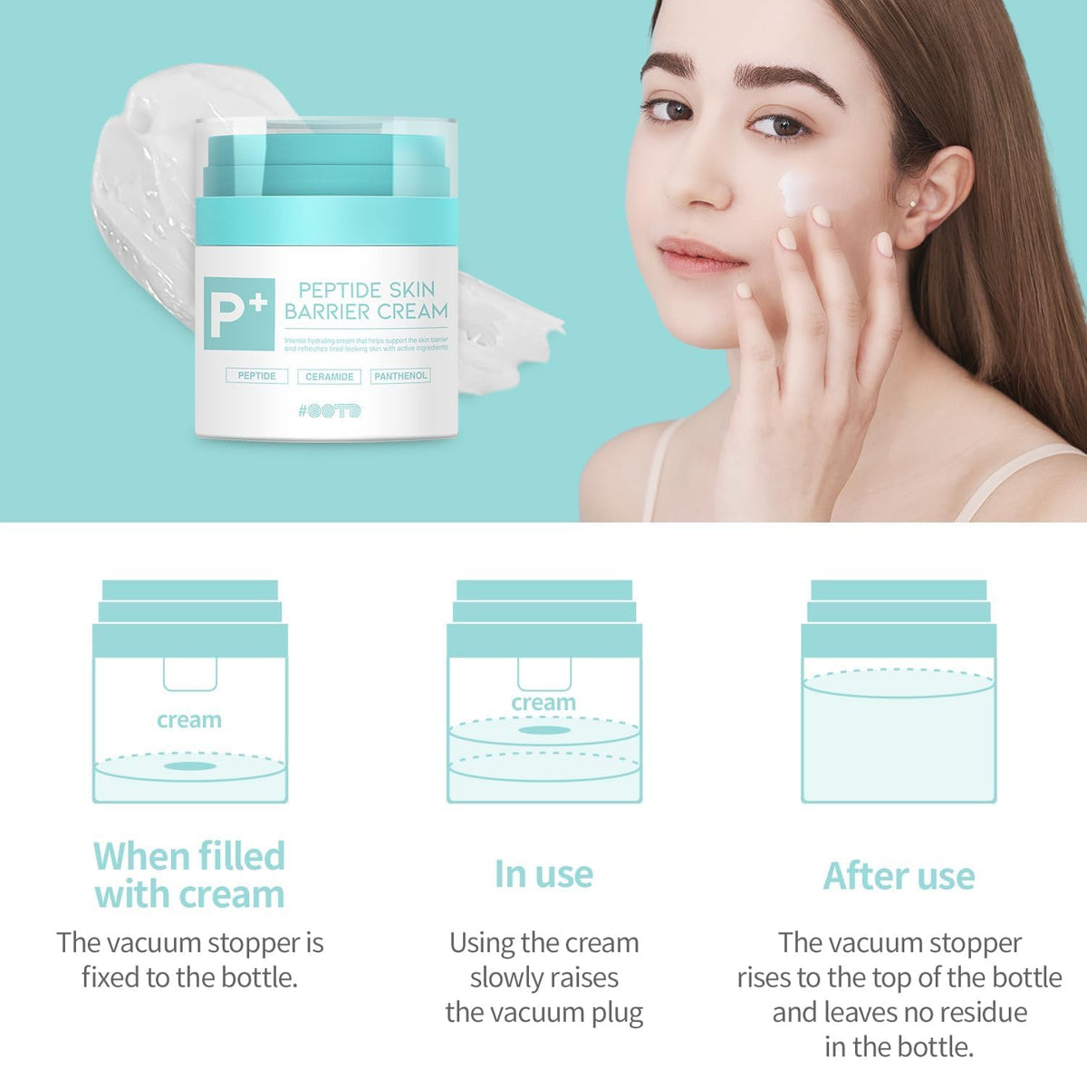 #OOTD application on hand demonstrating smooth absorption benefit