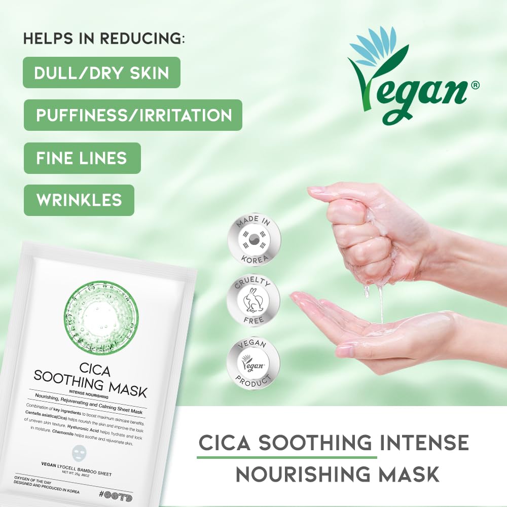 #OOTD open pouch with sheet mask and visible lightweight calming serum