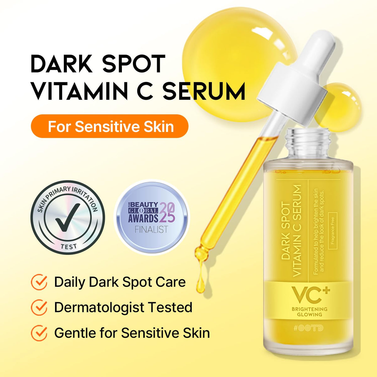#OOTD dropper dispensing clear serum for controlled application benefit