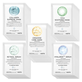 #OOTD front packaging showing full 50-mask gift pack and product variety benefits
