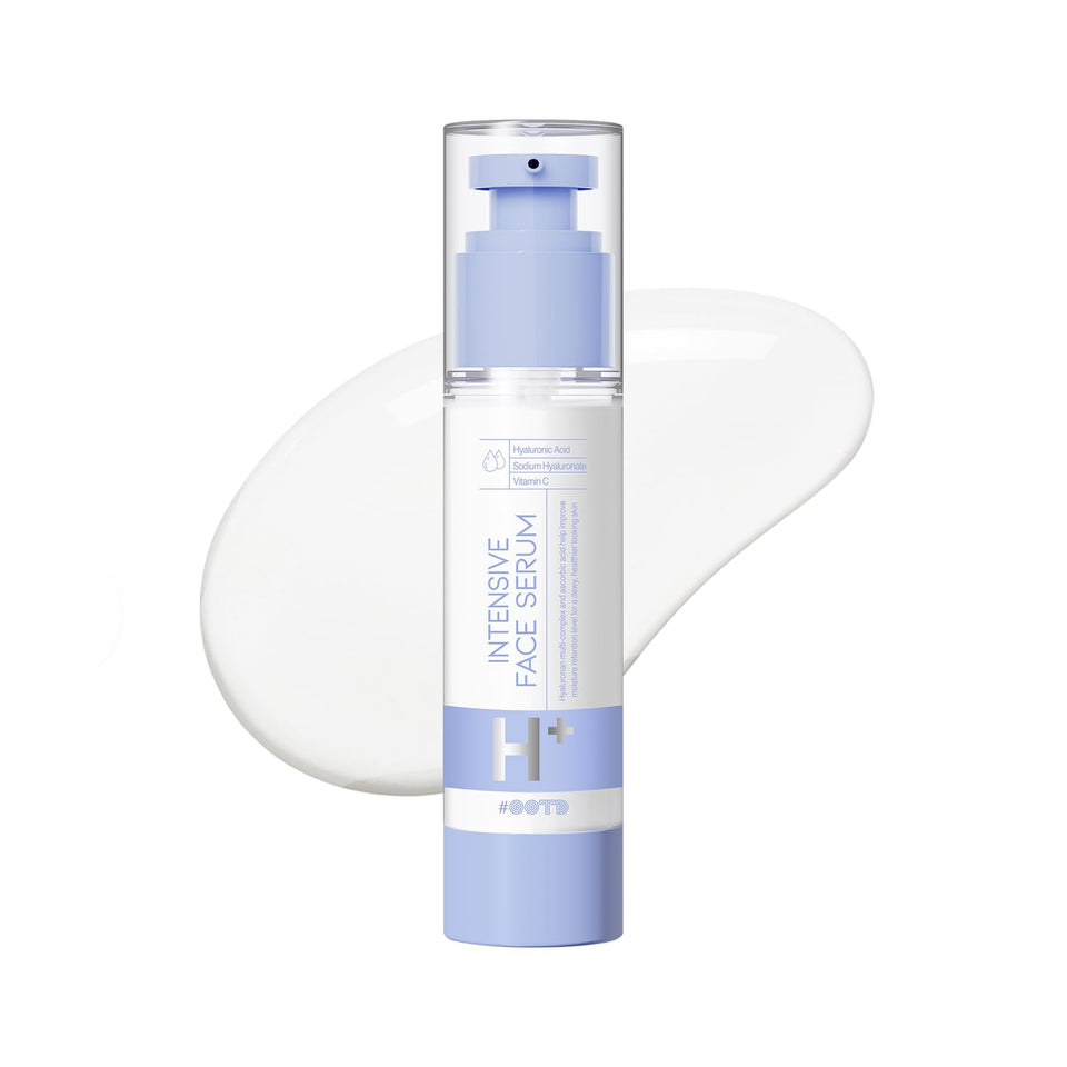 #OOTD front packaging of Intensive Hydrating Serum showing bottle and label benefit