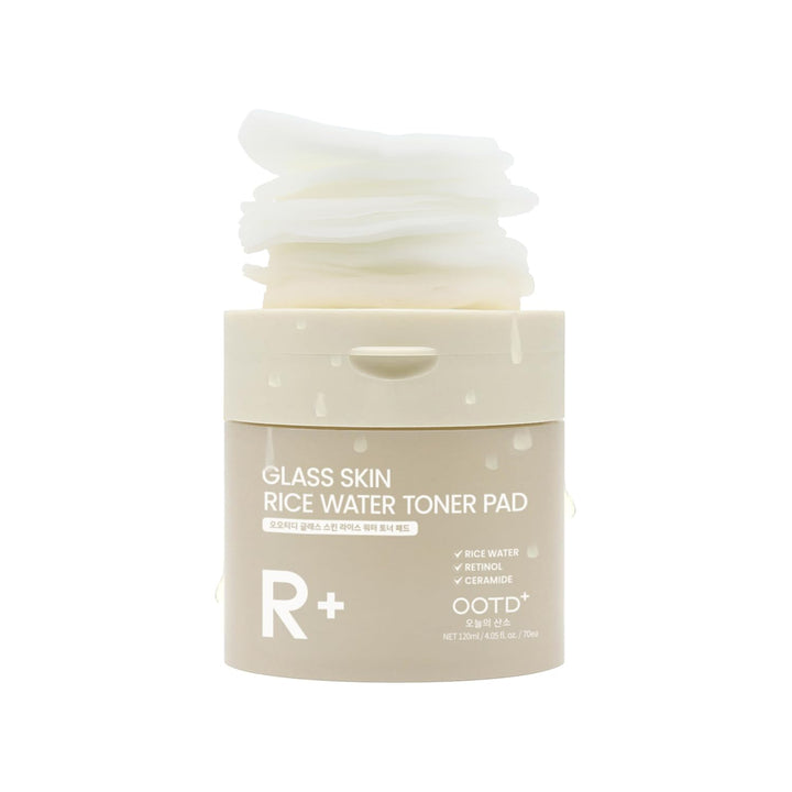 #OOTD front packaging of toner pads showing product branding and count provides clear purchase information