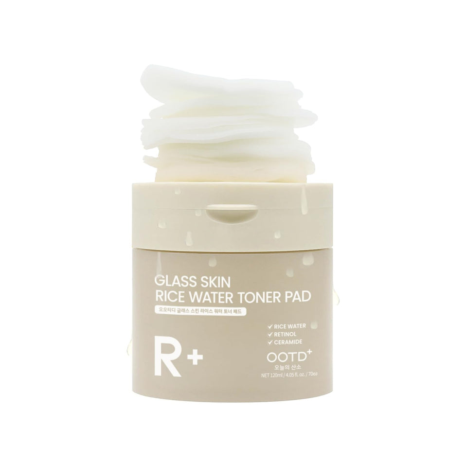 #OOTD front packaging of toner pads showing product branding and count provides clear purchase information