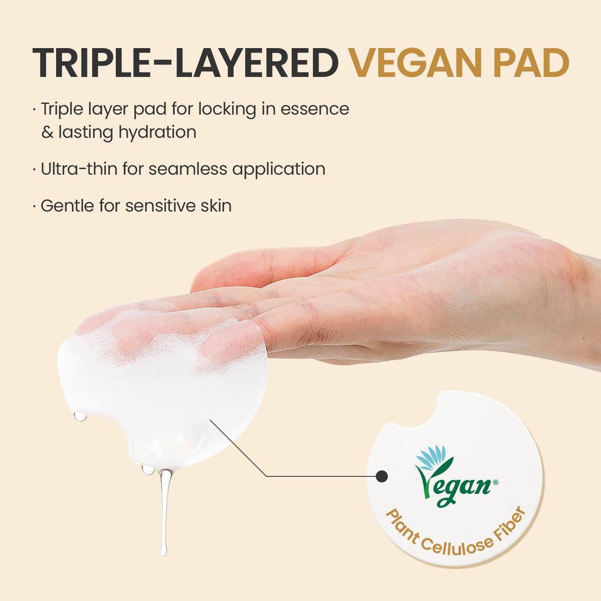 #OOTD pad applied to cheek demonstrating instant refresh and prep before skincare