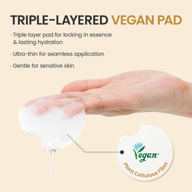 #OOTD pad applied to cheek demonstrating instant refresh and prep before skincare