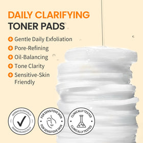 #OOTD pads and included tweezers displayed for hygienic, mess-free application