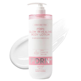 #OOTD front packaging of 750ml PDRN revealing body lotion showing bottle and label benefits