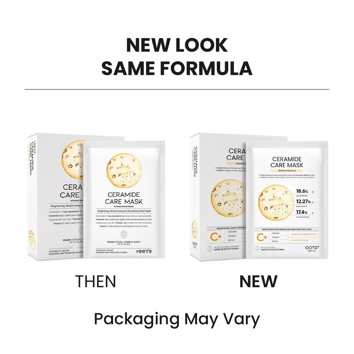 #OOTD single mask unboxed revealing soaked sheet and ready-to-use serum
