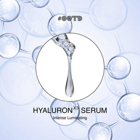 #OOTD droplet of serum highlighting concentrated triple hyaluronic boost