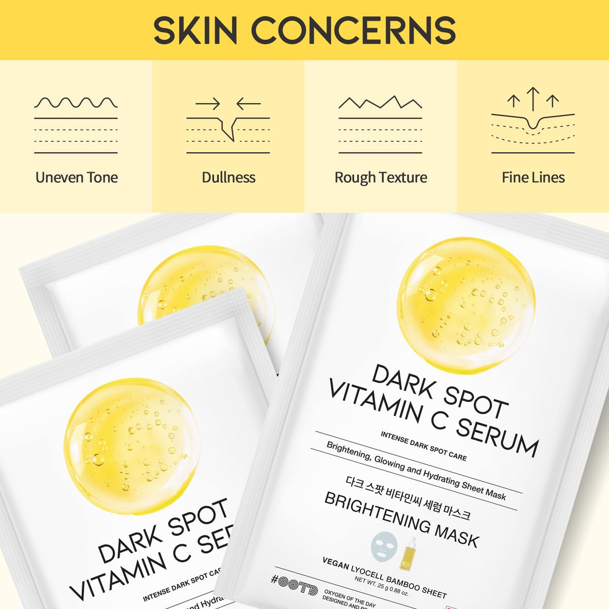 #OOTD sheet mask applied on model demonstrating full-face coverage and instant hydration