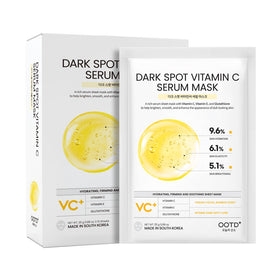 #OOTD front packaging of vitamin C hydrating sheet mask showing 10-pack for easy storage