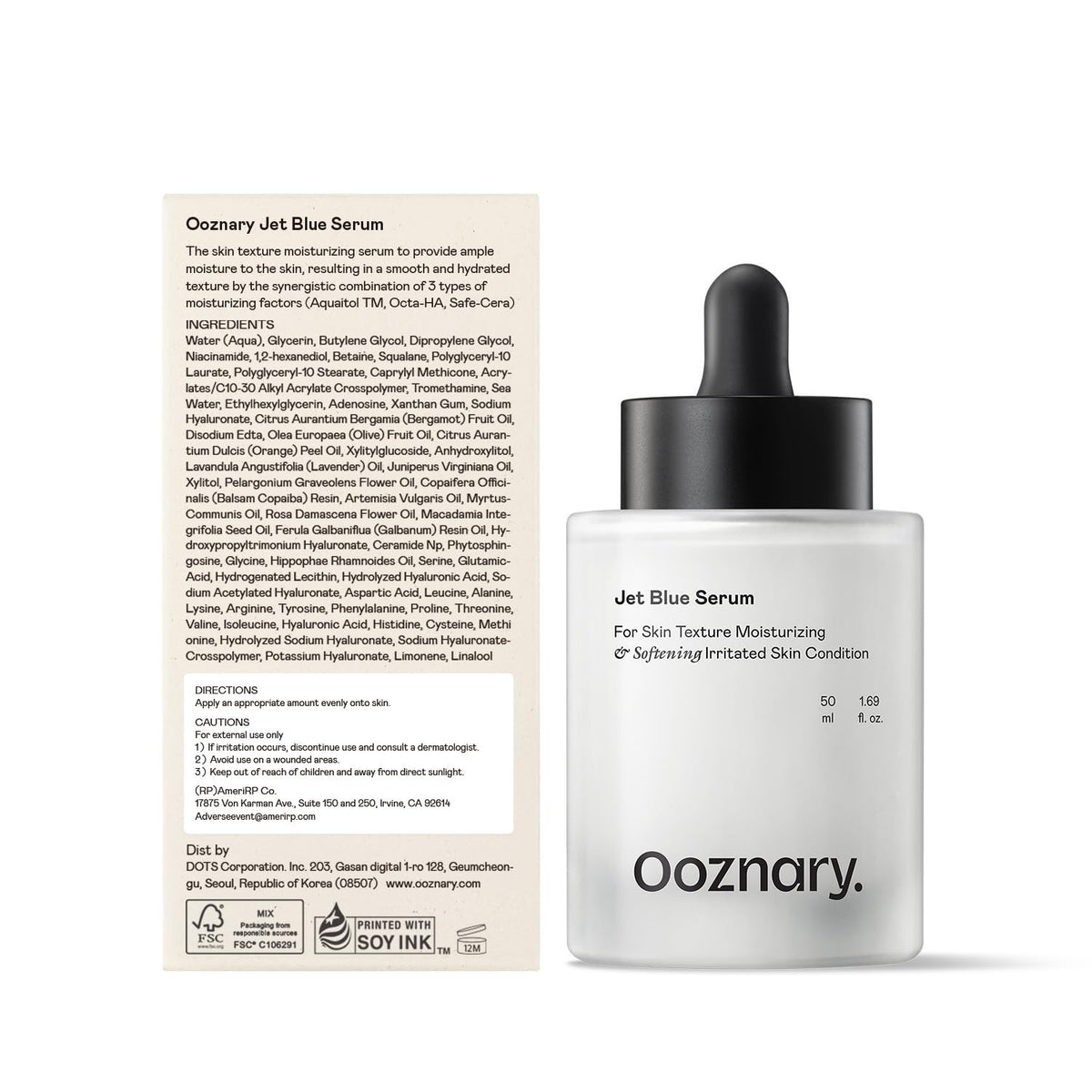 OOZNARY bottle on bathroom counter styled for daily routine appeal