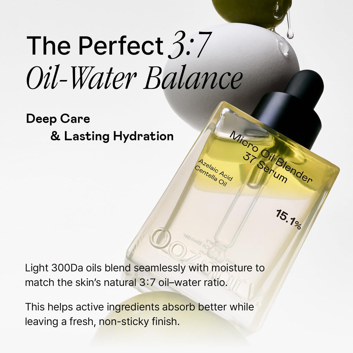 OOZNARY label closeup emphasizing key ingredients and clear formulation benefit