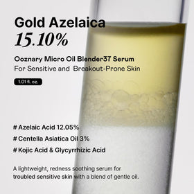 OOZNARY serum dropper showing lightweight texture and fast absorption benefit
