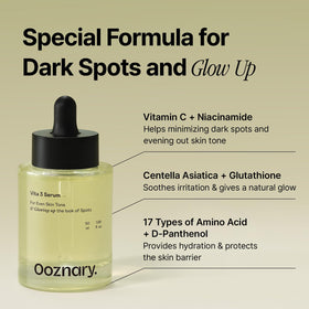 OOZNARY 50ml bottle next to a common item for size reference and travel friendly benefit
