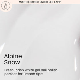 OPI Alpine Snow brush stroke demonstrating opaque coverage and easy application