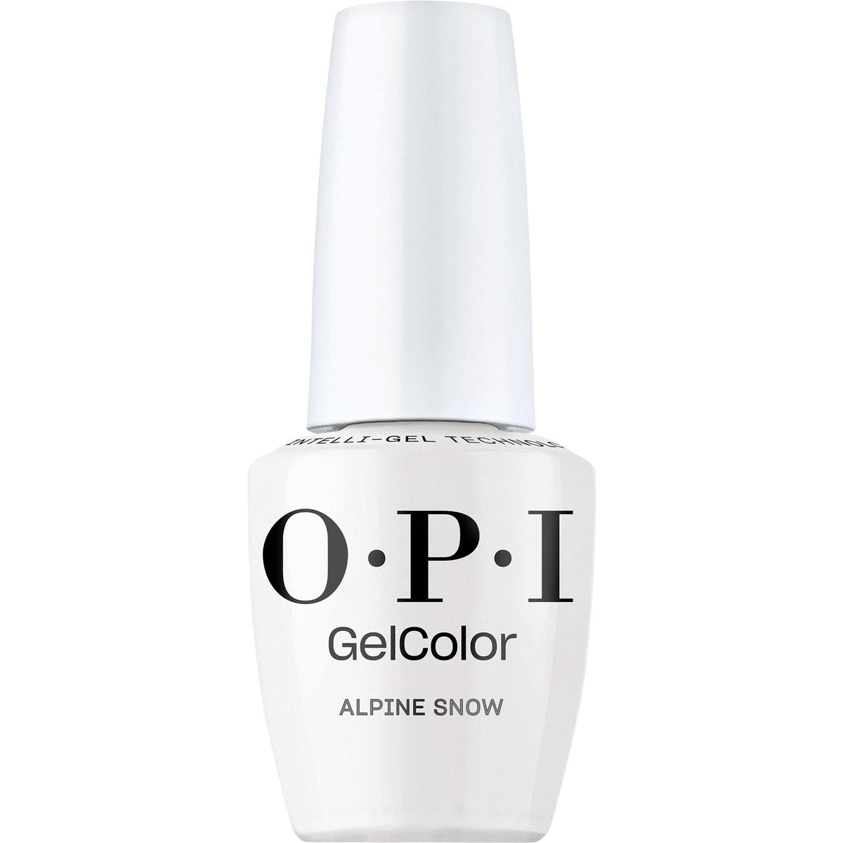 OPI Alpine Snow front bottle showing product and volume, ideal for professional salons