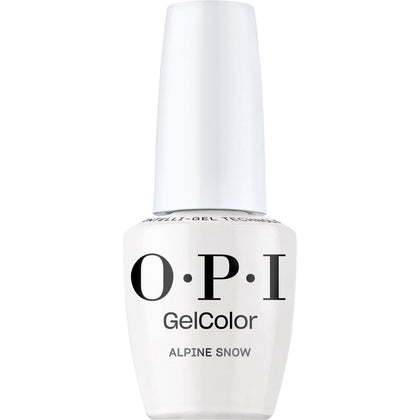 OPI Alpine Snow front bottle showing product and volume, ideal for professional salons