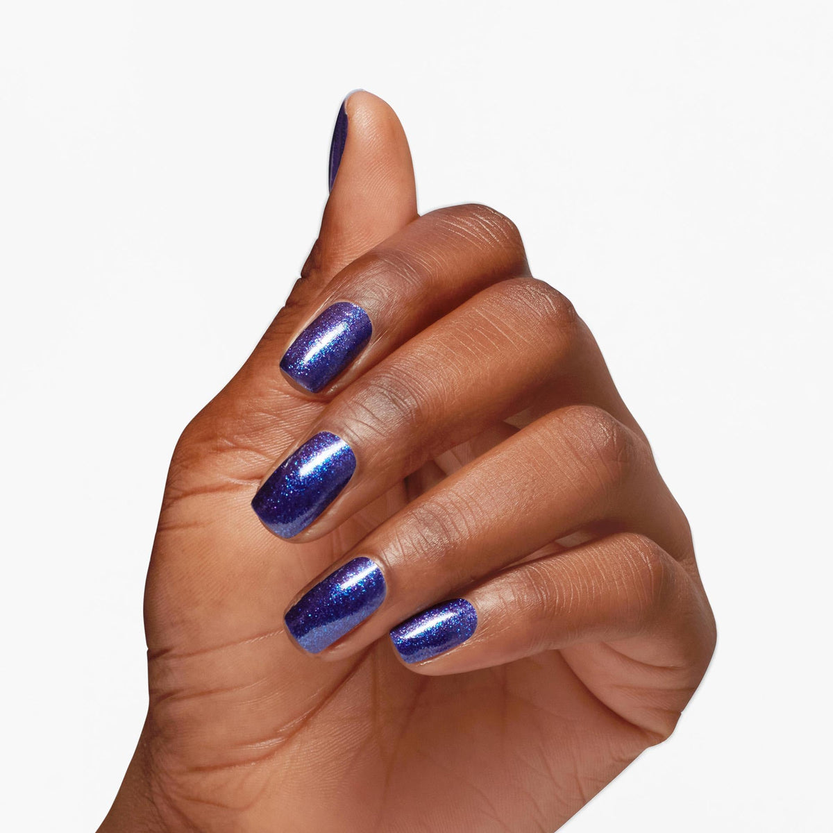 OPI close-up of polish texture highlighting tiny shimmer particles for high gloss