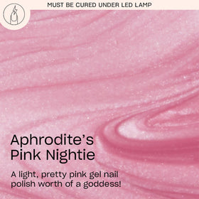 OPI brush stroke swatch of Aphrodite's Pink Nightie demonstrating smooth coverage