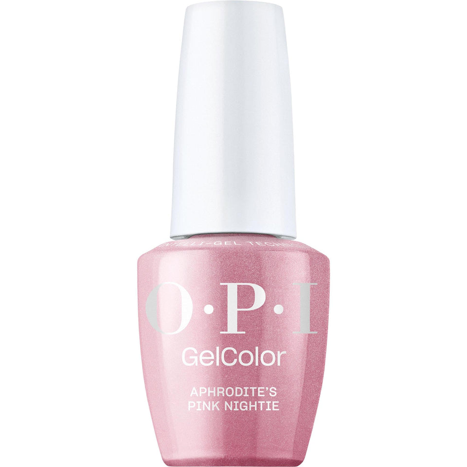 OPI bottle front view showing Aphrodite's Pink Nightie shade and glossy finish