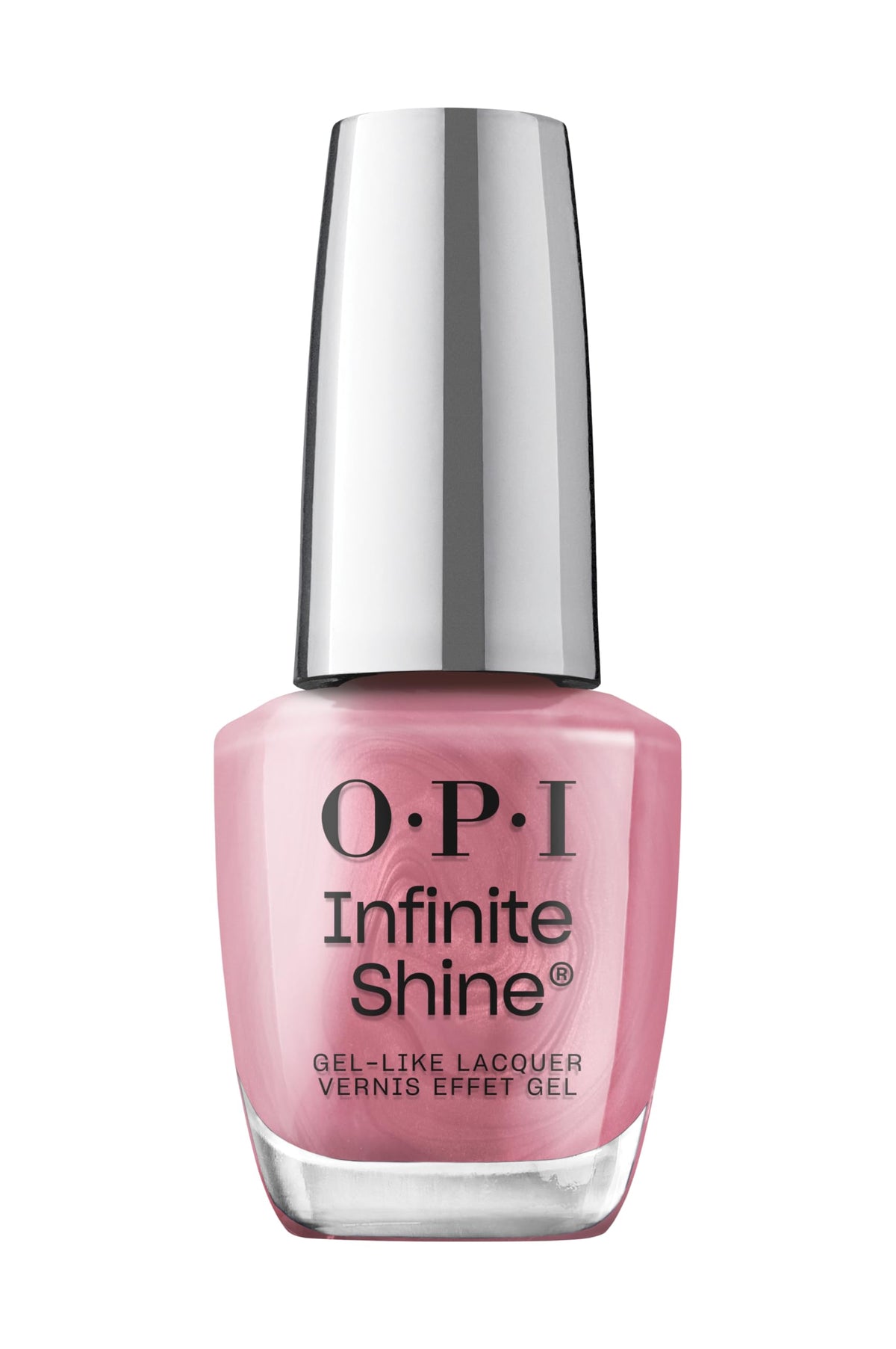 OPI bottle front view showing pearly soft-pink shade and glossy finish