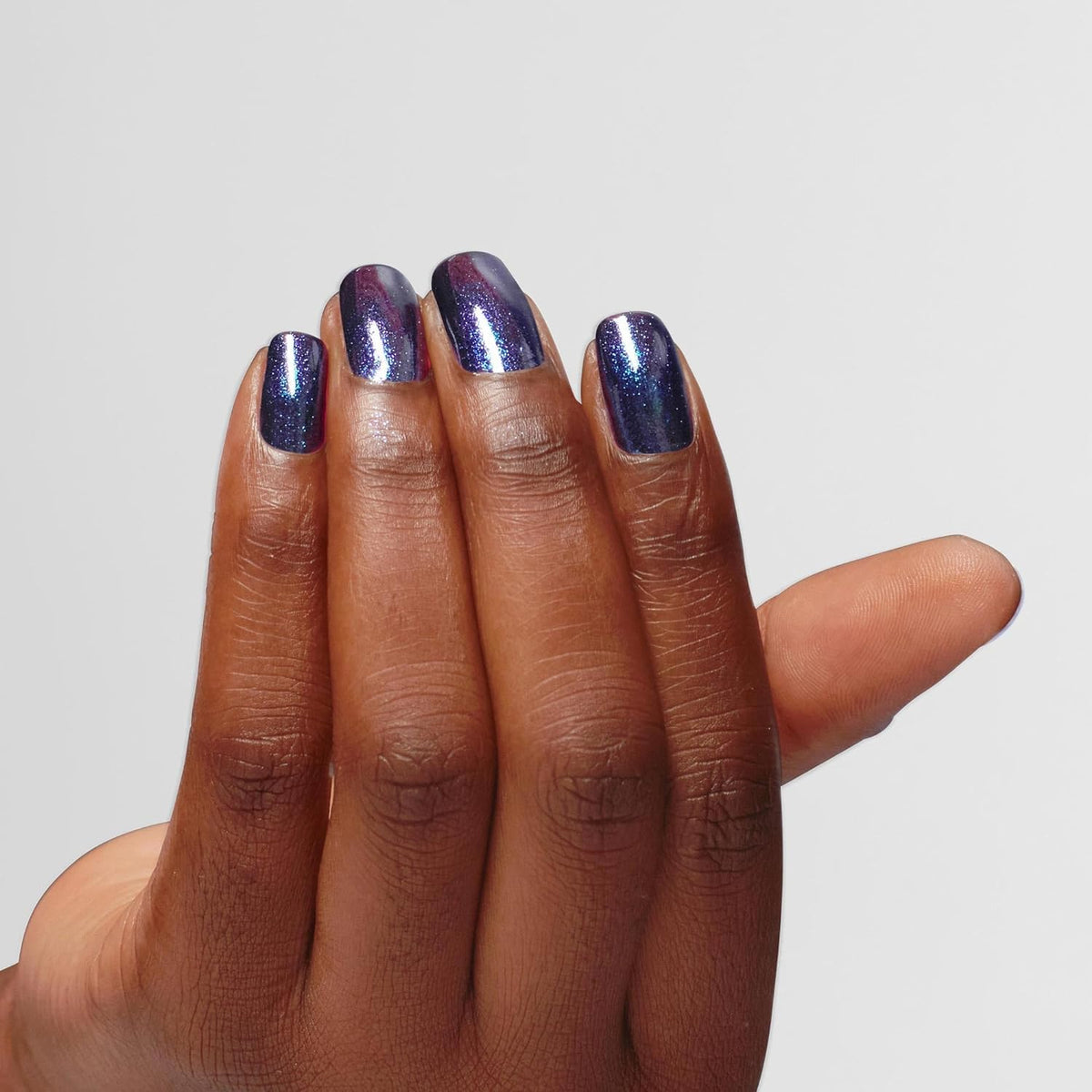 OPI close-up shimmer detail highlighting fine reflective particles for glow