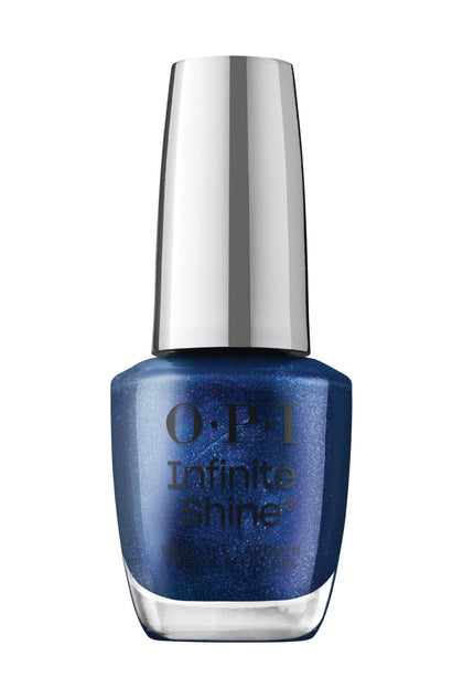 OPI bottle front view showing deep navy sheen and brand clarity