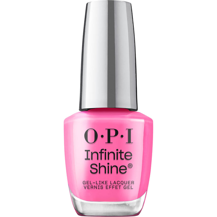 OPI bottle front view showing neon peach-pink color and glossy finish