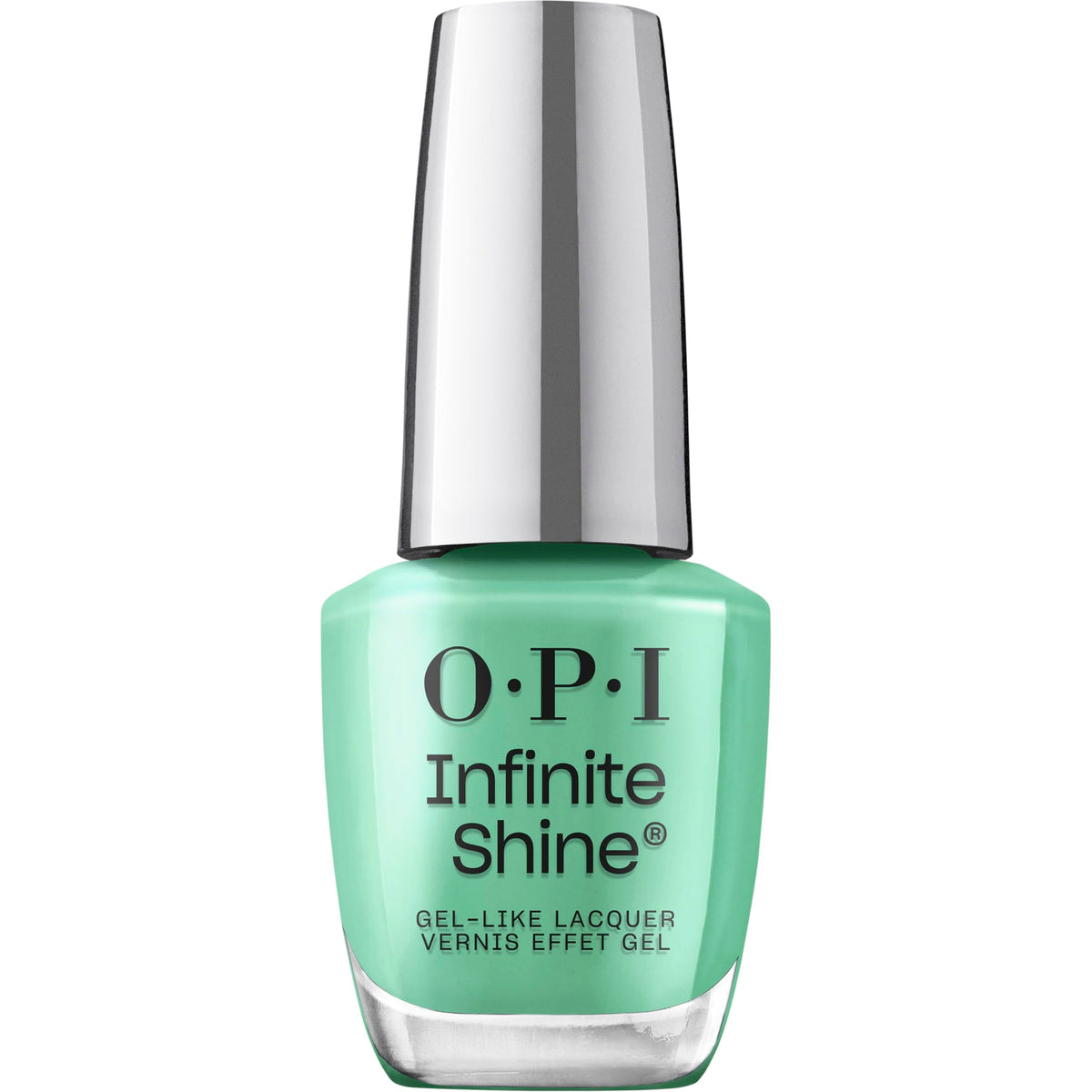 OPI bottle front label showing Big Apple Green shade and bold branding