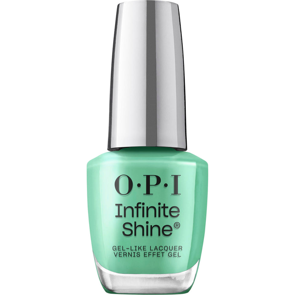 OPI bottle front label showing Big Apple Green shade and bold branding