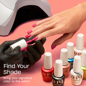OPI step-by-step soak-off removal pads demonstrating easy gentle removal