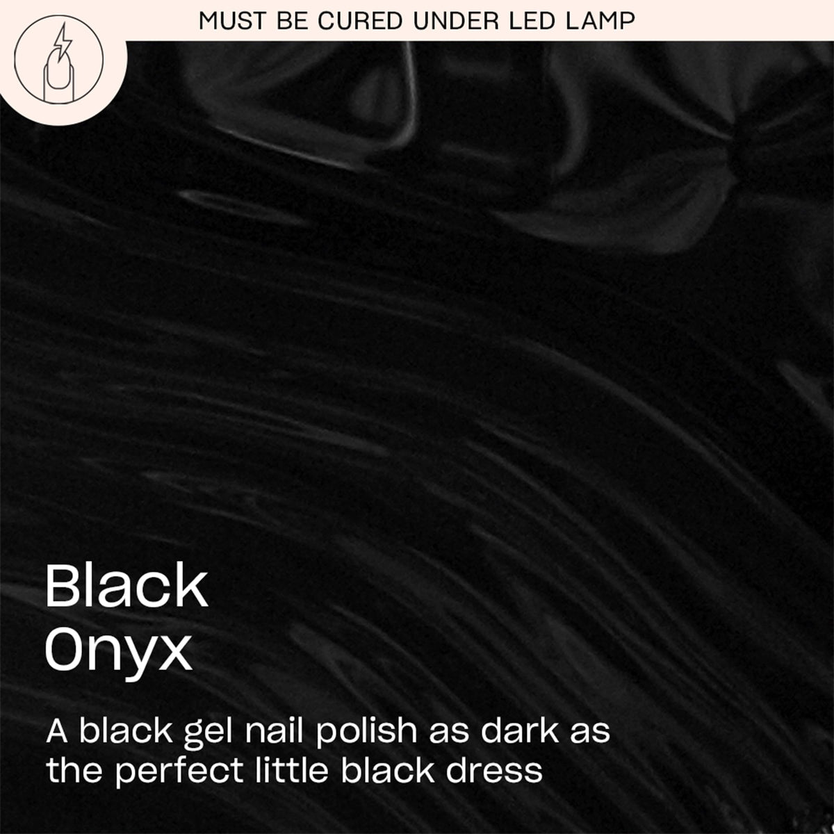 OPI Black Onyx brush stroke detail demonstrating smooth coverage benefit