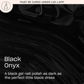 OPI Black Onyx brush stroke detail demonstrating smooth coverage benefit