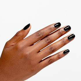 OPI Black Onyx close-up of glossy finish highlighting salon-level shine and chip resistance