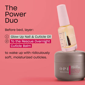 OPI bottle label and ingredient list view emphasizing vegan formula and vitamin E