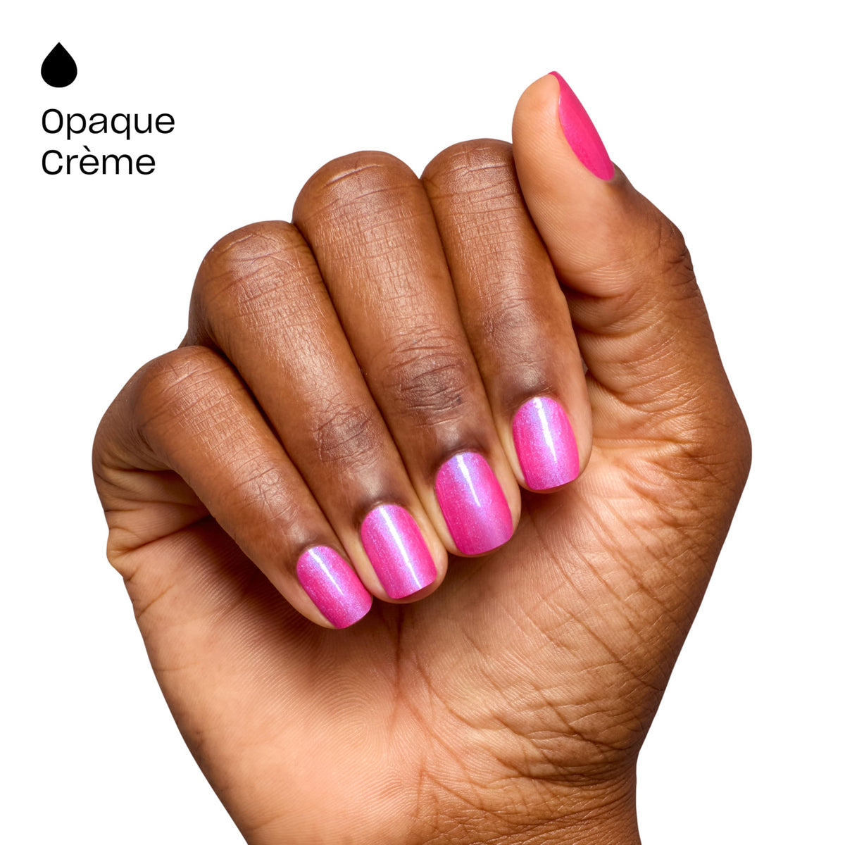 OPI application process on nails illustrating easy, even coating