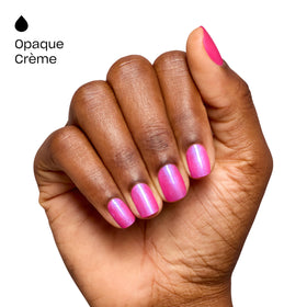 OPI application process on nails illustrating easy, even coating