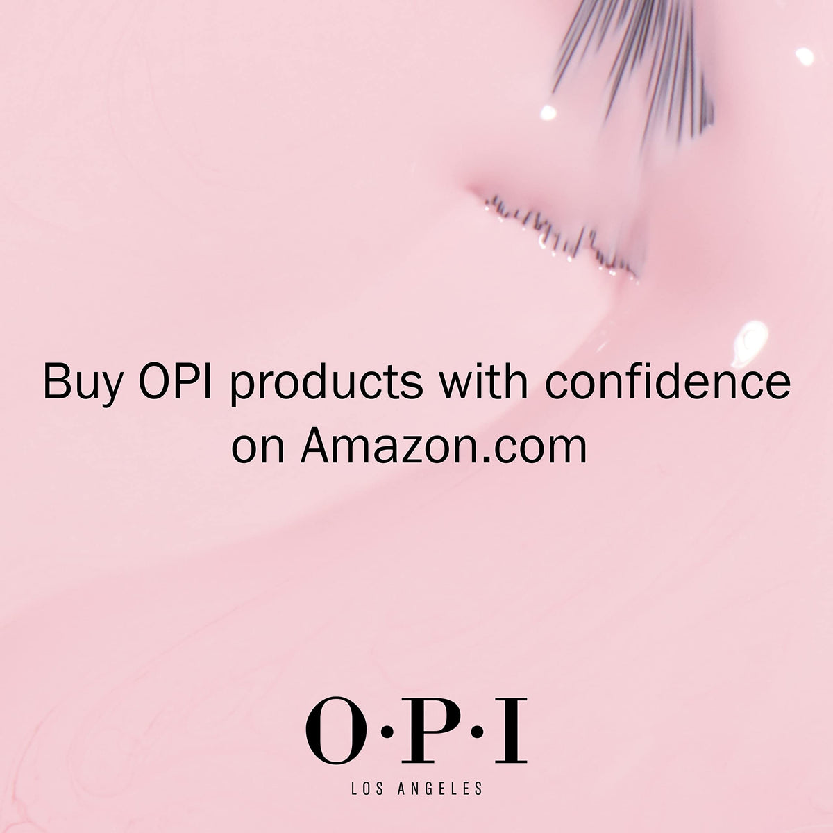 OPI 0.5 fl oz bottle beside a hand for scale, clarifies size and travel-friendly benefit