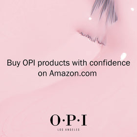 OPI 0.5 fl oz bottle beside a hand for scale, clarifies size and travel-friendly benefit