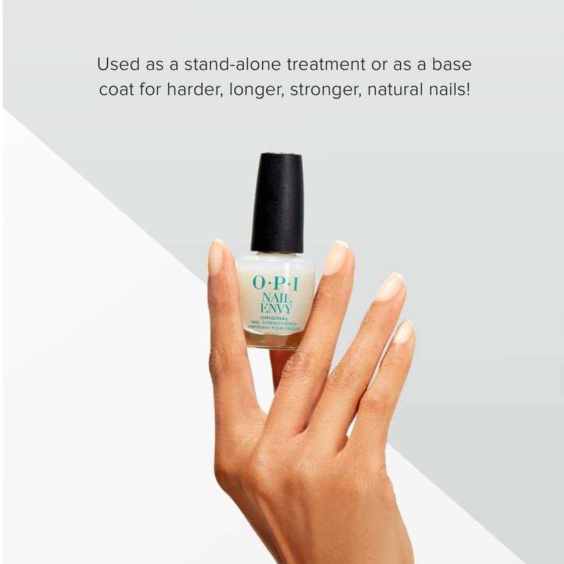 OPI Bubble Bath swatch on nail stick showing sheer tint, demonstrates natural finish